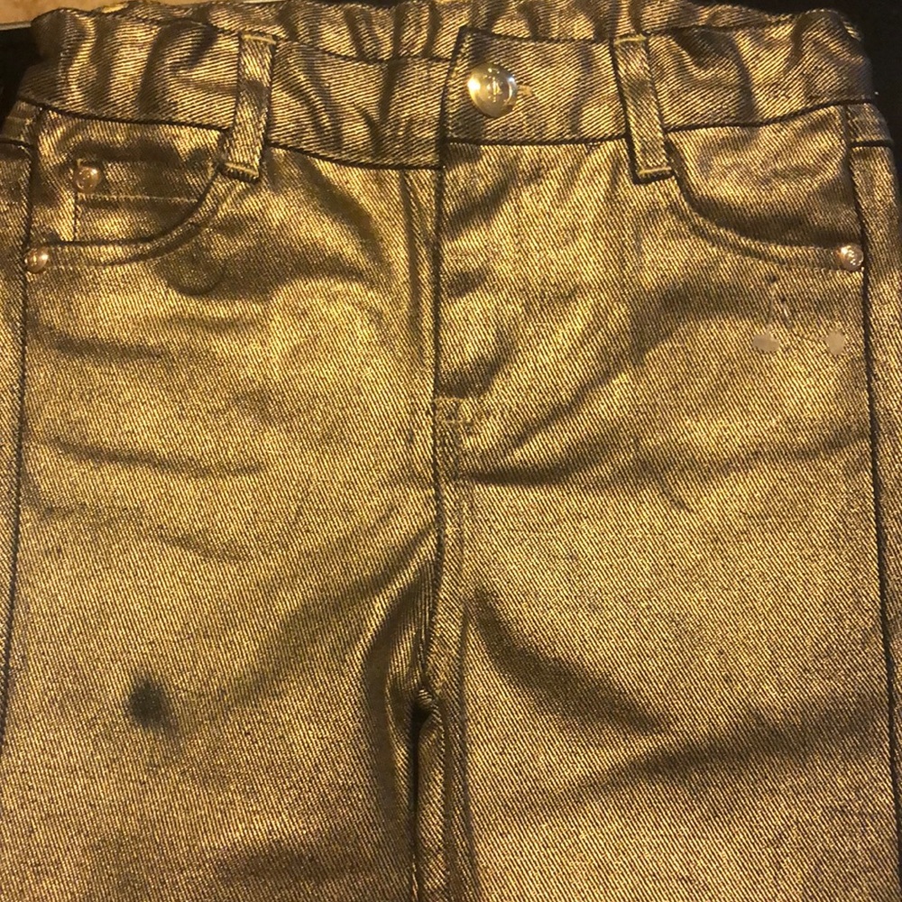 Juicy Couture Gold skinny jeans 18/24mths